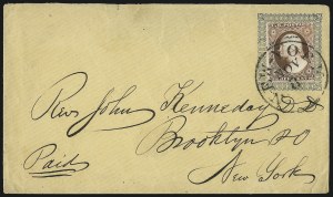 Sale 996, Lot 3144, 3c Dull Red Shades - Covers