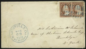 Sale 996, Lot 3148, 3c Dull Red Shades - Covers