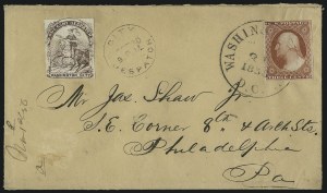 Sale 996, Lot 3153, 3c Dull Red - Carrier & Local Combinations