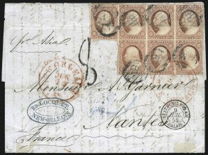 Sale 996, Lot 3156, 3c Dull Red Shades - Covers and Groups