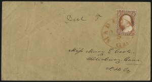 Sale 996, Lot 3167, 3c Dull Red Shades - Covers and Groups