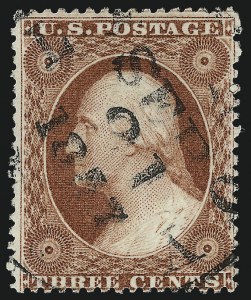 Sale 996, Lot 3192, 1857 3c Perforated Issue - Type I