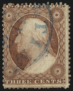 Sale 996, Lot 3203, 1857 3c Perforated Issue - Type II