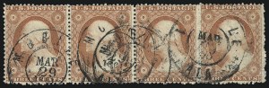 Sale 996, Lot 3214, 1857 3c Perforated Issue - Type III