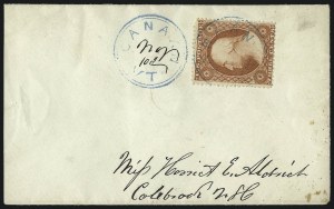 Sale 996, Lot 3222, 1857 3c Perforated Issue - Type III Flaws and Varieties