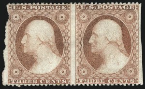 Sale 996, Lot 3223, 1857 3c Perforated Issue - Type III Flaws and Varieties