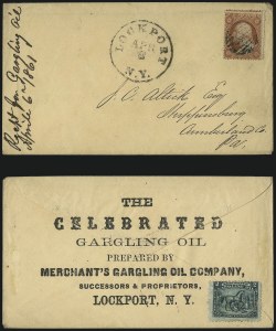 Sale 996, Lot 3246, 1857 3c Perforated Issue - Type III Covers