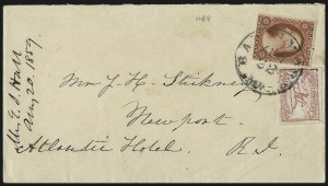 Sale 996, Lot 3248, 1857 3c Perforated Issue - Type III Carrier & Local Combinations