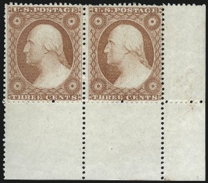 Sale 996, Lot 3259, 1857 3c Perforated Issue - Type IV