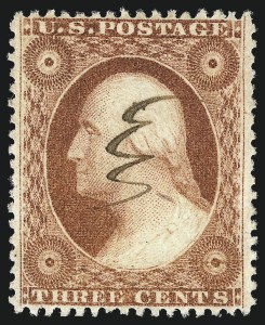 Sale 996, Lot 3273, 1857 3c Perforated Issue - Type IV