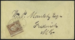 Sale 996, Lot 3278, 1857 3c Perforated Issue - Type IV Covers