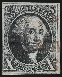 Sale 997, Lot 5102, 10c 1847 Issue (Scott 2)