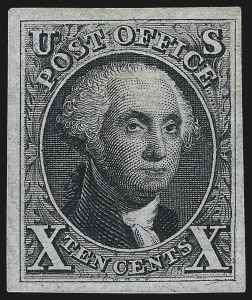 Sale 997, Lot 5113, 1875 Reproduction of 1847 Issue (Scott 3-4)