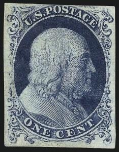 Sale 997, Lot 5119, 1c 1851-56 Issue (Scott 5-9)