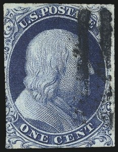 Sale 997, Lot 5120, 1c 1851-56 Issue (Scott 5-9)
