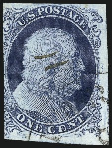 Sale 997, Lot 5121, 1c 1851-56 Issue (Scott 5-9)