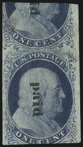 Sale 997, Lot 5126, 1c 1851-56 Issue (Scott 5-9)