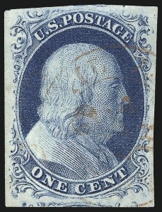 Sale 997, Lot 5128, 1c 1851-56 Issue (Scott 5-9)