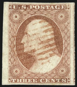 Sale 997, Lot 5129, 1c 1851-56 Issue (Scott 5-9)