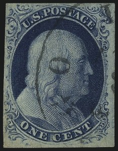 Sale 997, Lot 5138, 1c 1851-56 Issue (Scott 5-9)