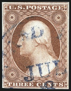 Sale 997, Lot 5162, 3c 1851-56 Issue (Scott 10-11A)