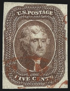 Sale 997, Lot 5168, 5c 1856 Issue (Scott 12)