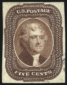 Sale 997, Lot 5172, 5c 1856 Issue (Scott 12)