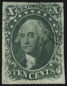 Sale 997, Lot 5180, 10c and 12c 1851-56 Issue (Scott 13-17)