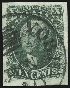 Sale 997, Lot 5184, 10c and 12c 1851-56 Issue (Scott 13-17)