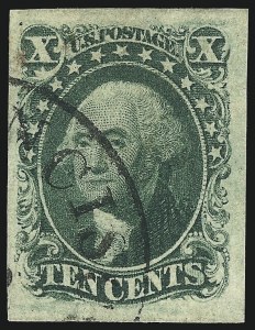 Sale 997, Lot 5189, 10c and 12c 1851-56 Issue (Scott 13-17)