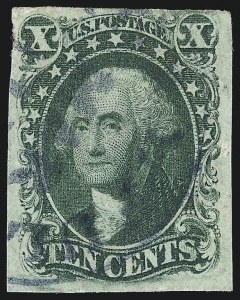 Sale 997, Lot 5206, 10c and 12c 1851-56 Issue (Scott 13-17)