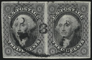 Sale 997, Lot 5211, 10c and 12c 1851-56 Issue (Scott 13-17)