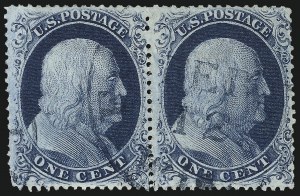 Sale 997, Lot 5227, 1c 1857-60 Issue (Scott 18-24)