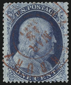 Sale Number 997, Lot Number 5235, 1c 1857-60 Issue (Scott 18-24)