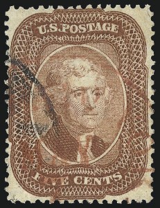 Sale 997, Lot 5245, 3c-5c 1857-60 Issue (Scott 25-30A)
