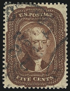 Sale 997, Lot 5255, 3c-5c 1857-60 Issue (Scott 25-30A)