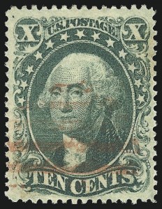 Sale 997, Lot 5274, 10c 1857-60 Issue (Scott 31-35)