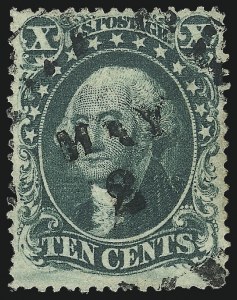 Sale 997, Lot 5278, 10c 1857-60 Issue (Scott 31-35)