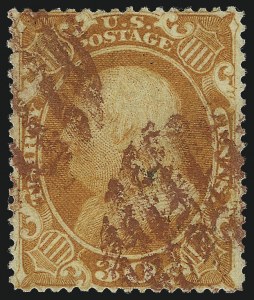 Sale 997, Lot 5290, 12c-90c 1857-60 Issue (Scott 36-39), 30c Orange (38) Sale 997, Lot 5290, 12c-90c 1857-60 Issue (Scott 36-39)