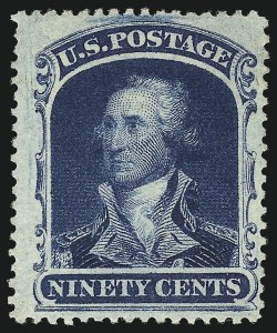 Sale 997, Lot 5293, 12c-90c 1857-60 Issue (Scott 36-39)