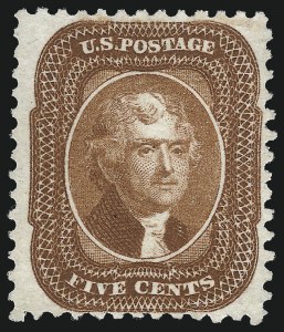 Sale 997, Lot 5303, 1875 Reprint of 1857-60 Issue (Scott 40-47)