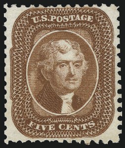 Sale 997, Lot 5304, 1875 Reprint of 1857-60 Issue (Scott 40-47)