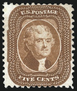 Sale 997, Lot 5306, 1875 Reprint of 1857-60 Issue (Scott 40-47)