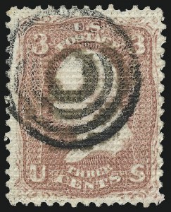 Sale 997, Lot 5368, 1867 Experimental Grills (A-Z, Scott 79-85E)