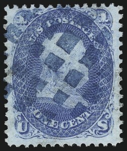 Sale 997, Lot 5386, 1867-68 Grilled Issue (E Grill - Scott 86-91)