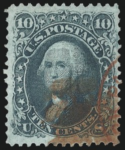 Sale 997, Lot 5399, 1867-68 Grilled Issue (F Grill - Scott 92-101)