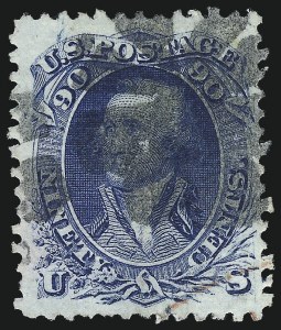 Sale 997, Lot 5411, 1867-68 Grilled Issue (F Grill - Scott 92-101)
