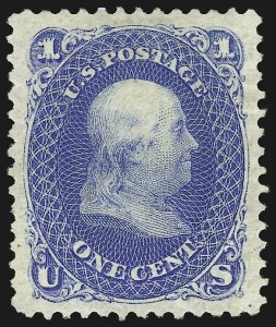 Sale 997, Lot 5414, 1875 Re-Issue of 1861-66 Issue (Scott 102-111)