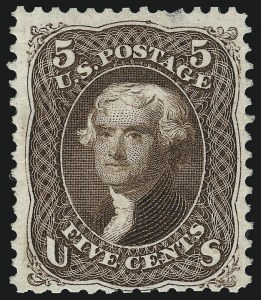 Sale 997, Lot 5422, 1875 Re-Issue of 1861-66 Issue (Scott 102-111)
