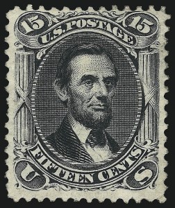 Sale 997, Lot 5430, 1875 Re-Issue of 1861-66 Issue (Scott 102-111)